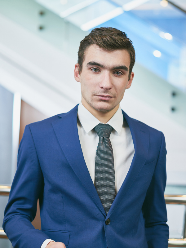 Navy Suit Man