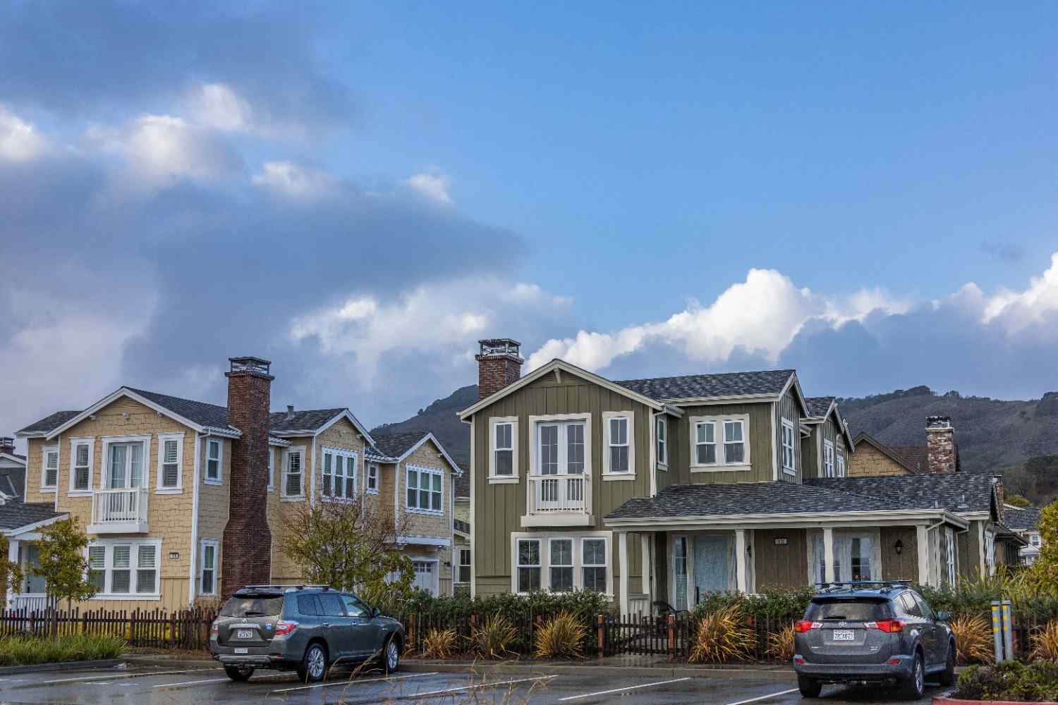 Suburban Street Houses